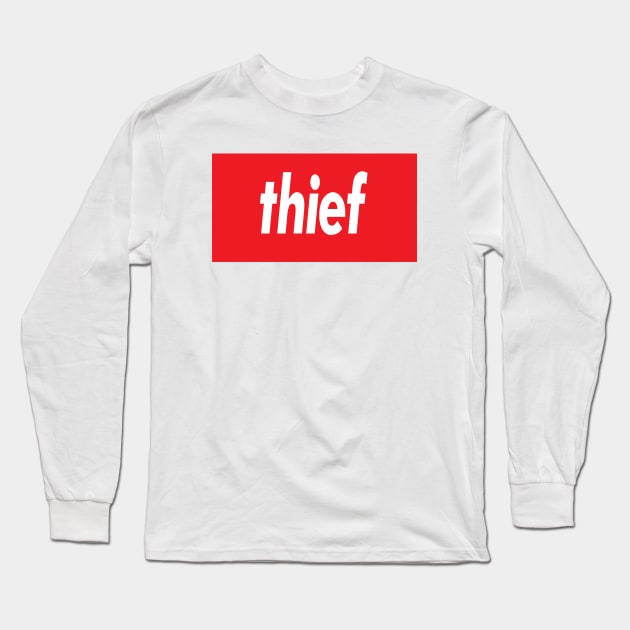 Thief Long Sleeve T-Shirt by ProjectX23 Orange